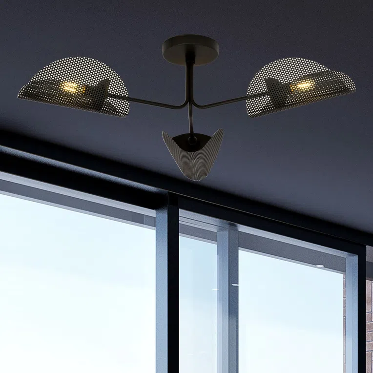 Lampa Sufitowa Gomez 31171/3 3Xe14 brązowa