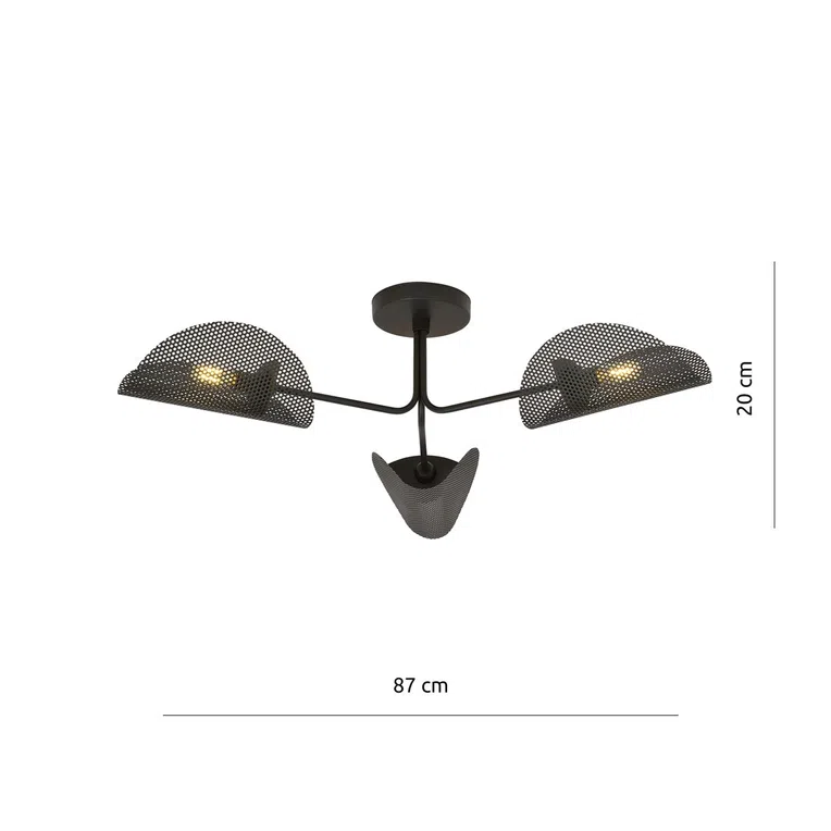 Lampa Sufitowa Gomez 31171/3 3Xe14 brązowa