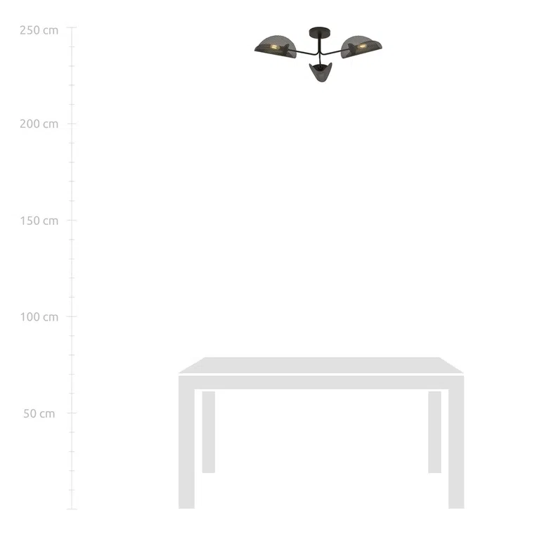 Lampa Sufitowa Gomez 31171/3 3Xe14 brązowa