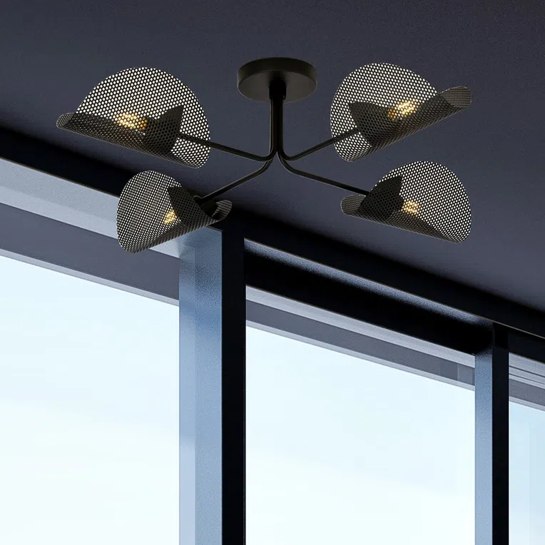 Lampa Sufitowa Gomez 41171/4 4Xe14 brązowa