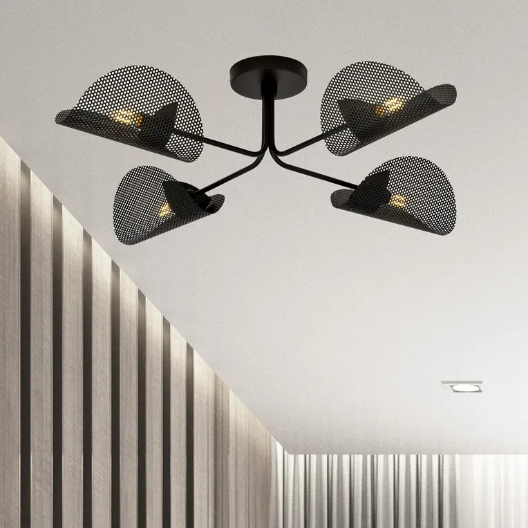 Lampa Sufitowa Gomez 41171/4 4Xe14 brązowa