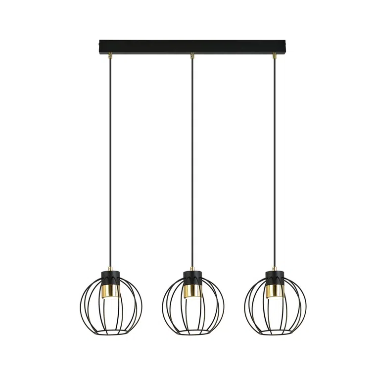 Lampa Wisząca Ajax 3 1200/3 3Xgu10 czarna/złota