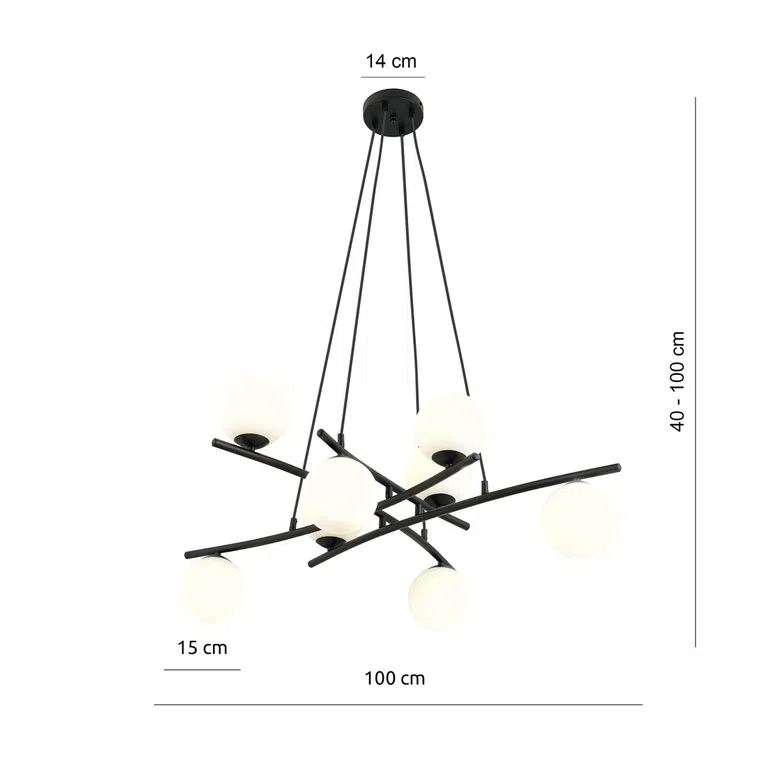 Lampa Wisząca Essa 81201/8 8Xe14 biała