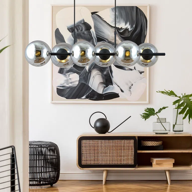 Lampa Wisząca Rory 61207/6 6Xe14 grafitowa