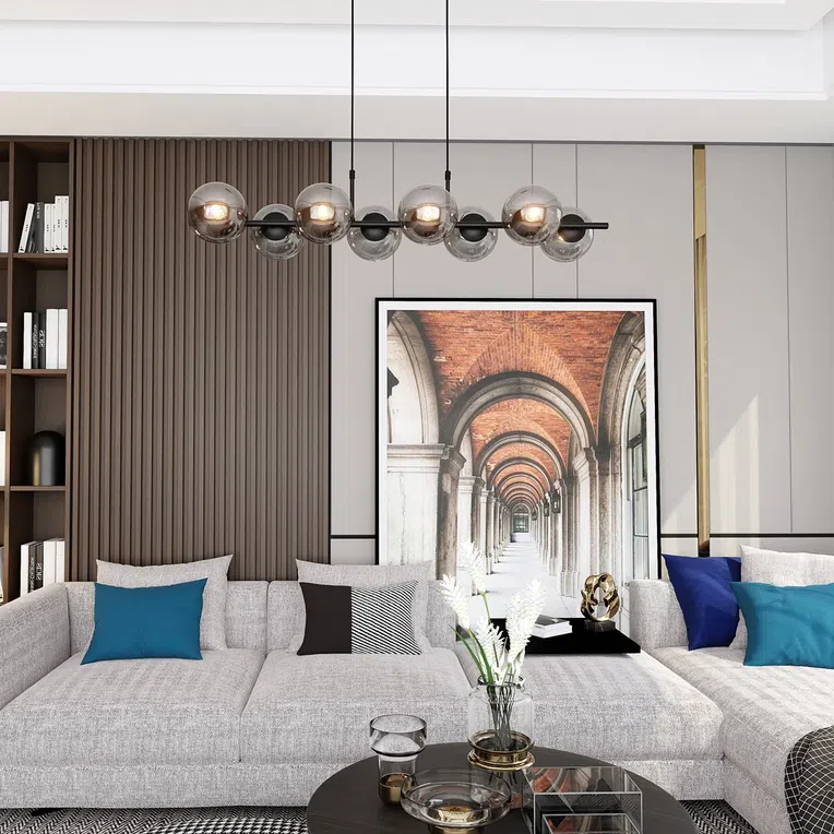 Lampa Wisząca Rory 81207/8 8Xe14 grafitowa