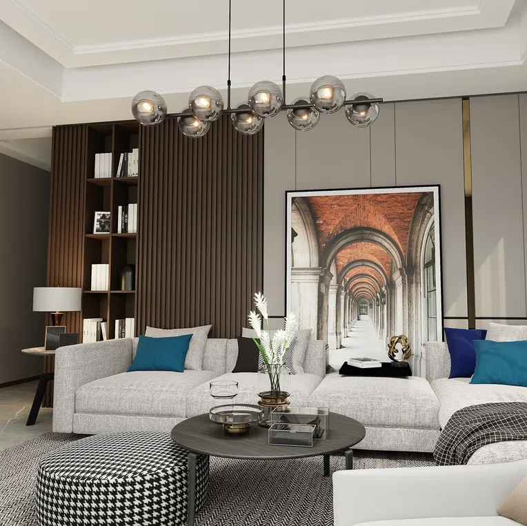 Lampa Wisząca Rory 81207/8 8Xe14 grafitowa