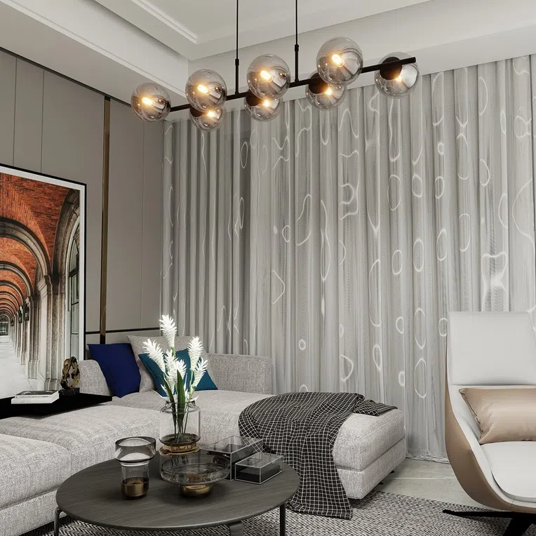 Lampa Wisząca Rory 81207/8 8Xe14 grafitowa