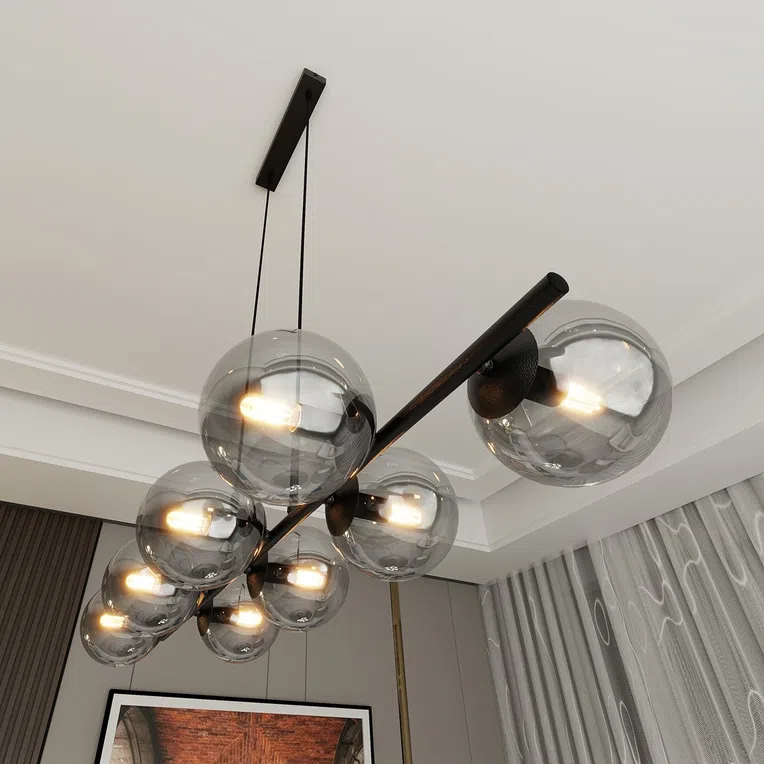 Lampa Wisząca Rory 81207/8 8Xe14 grafitowa