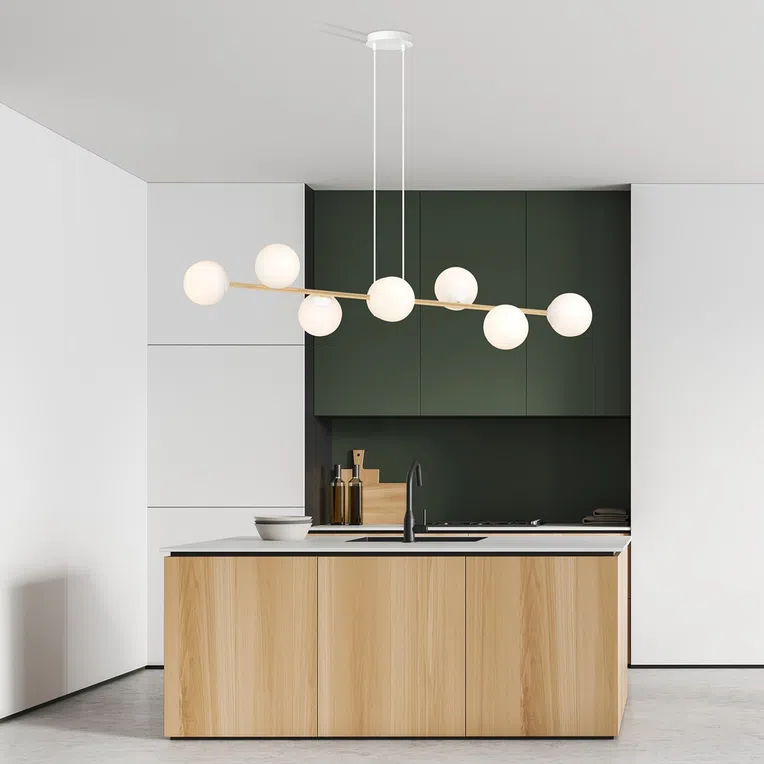 Lampa Wisząca Gravity 8 1242/8 8Xe14 biała/złota