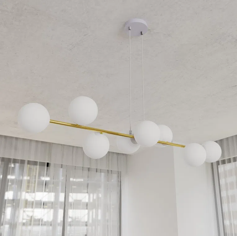 Lampa Wisząca Gravity 8 1242/8 8Xe14 biała/złota