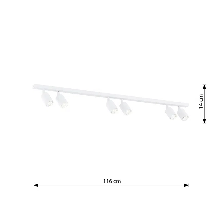 Lampa Reflektor Flash 6 White 6796 Biała