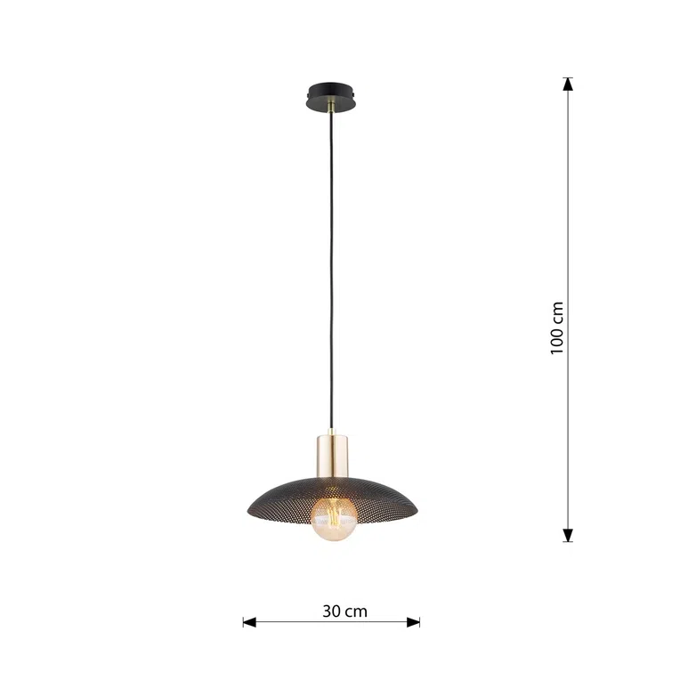 Lampa wisząca spirit 1 black 6834 czarny