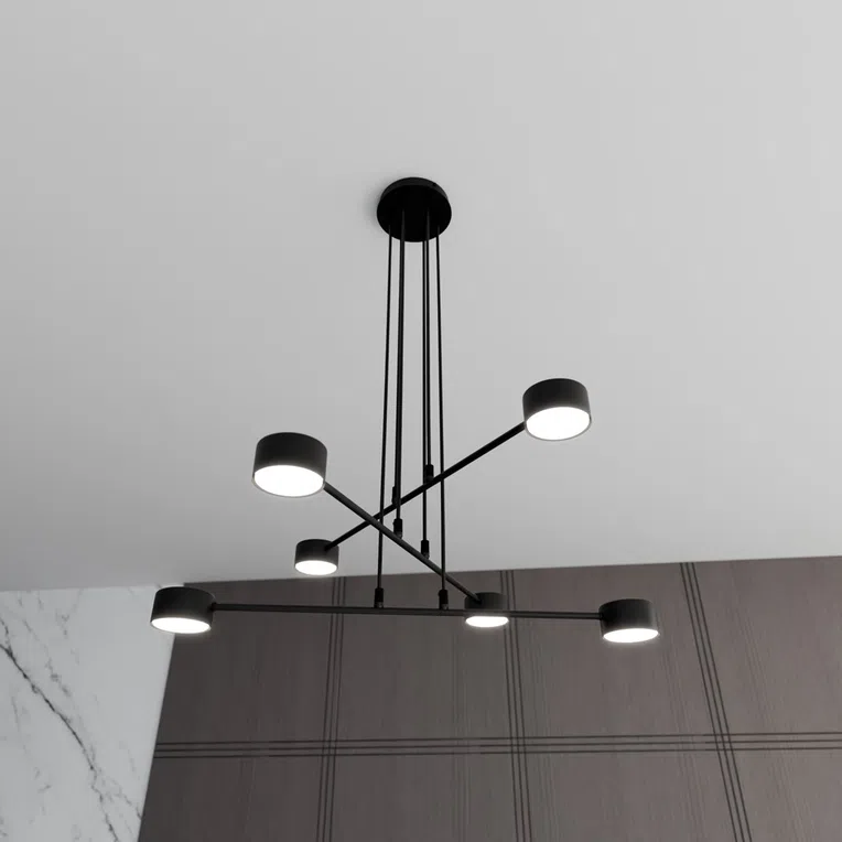Lampa wisząca modus 6 black 6911 czarny