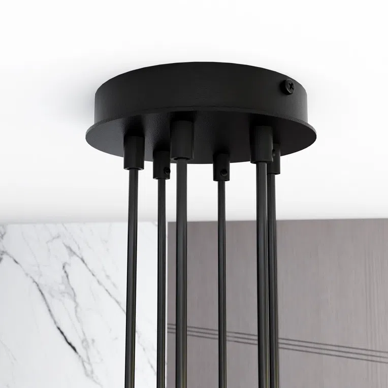 Lampa wisząca modus 6 black 6911 czarny