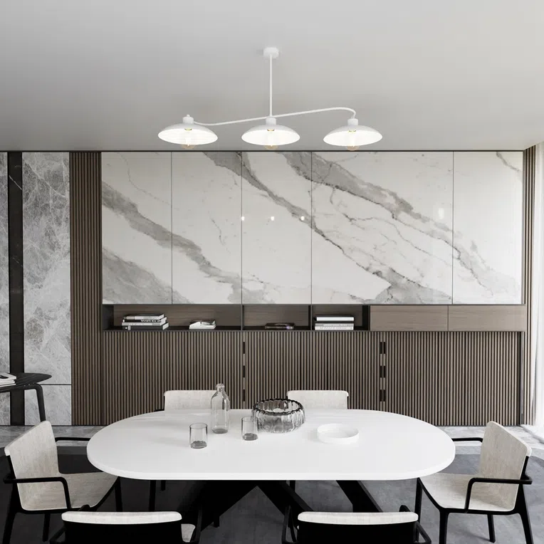 Lampa Wisząca Foster 3 White 7082 Biała