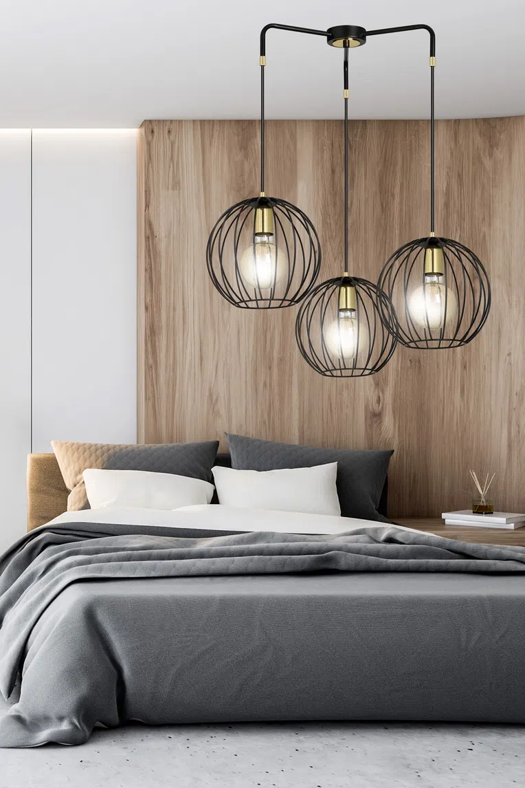 Lampa Wisząca Albio 3144/3 3Xe27 czarna