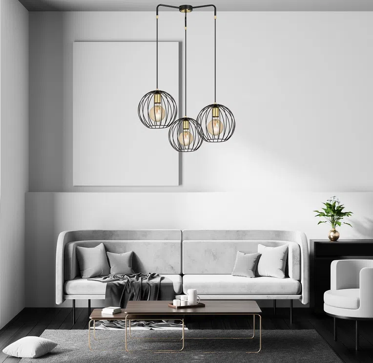 Lampa Wisząca Albio 3144/3 3Xe27 czarna