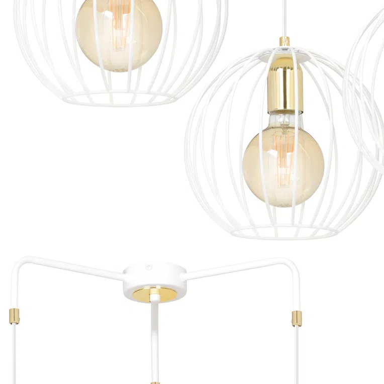 Lampa Wisząca Albio 3 145/3 3Xe27 biała