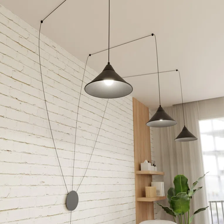 Lampa Wisząca Abramo 3160/3 3Xe27 czarna