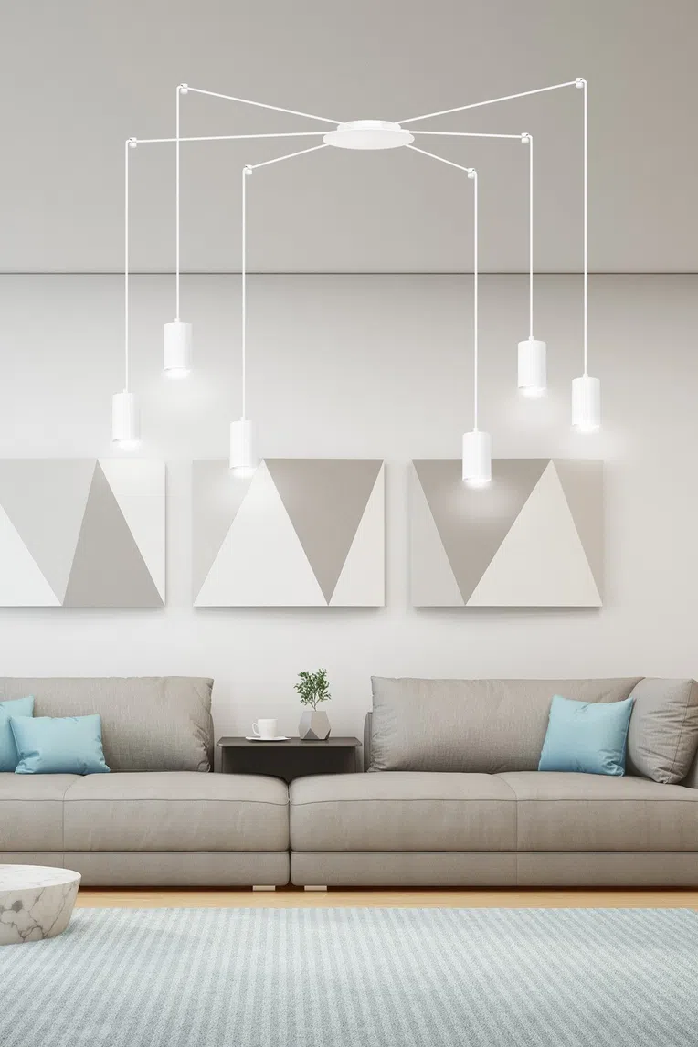 Lampa Wisząca Traker 6525/6 6Xgu10 biała