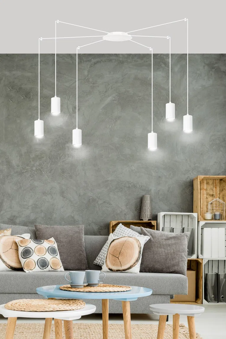 Lampa Wisząca Traker 6525/6 6Xgu10 biała