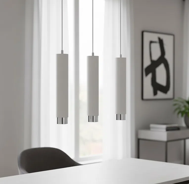 Lampa Wisząca Kibo 3641/3 3Xgu10 biała/chrom