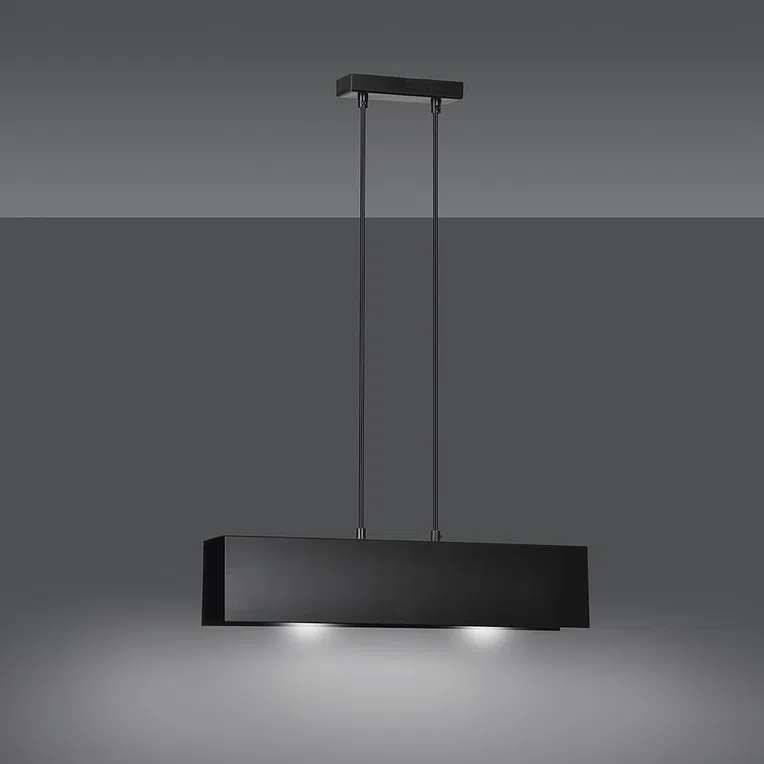 Lampa Wisząca Gentor 2672/2 2Xe27 czarna