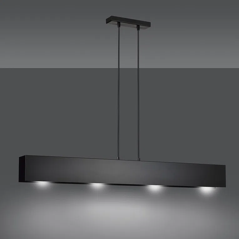Lampa Wisząca Gentor 4672/4 4Xe27 czarna