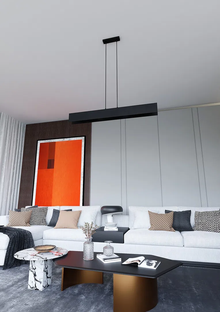 Lampa Wisząca Gentor 4672/4 4Xe27 czarna