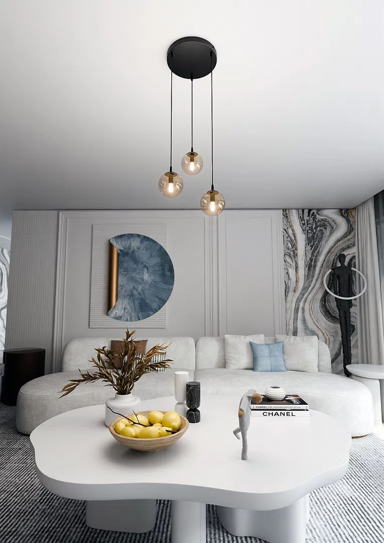 Lampa Wisząca Cosmo 3 Bl Premium 713/3Prem 3Xe14 miodowa