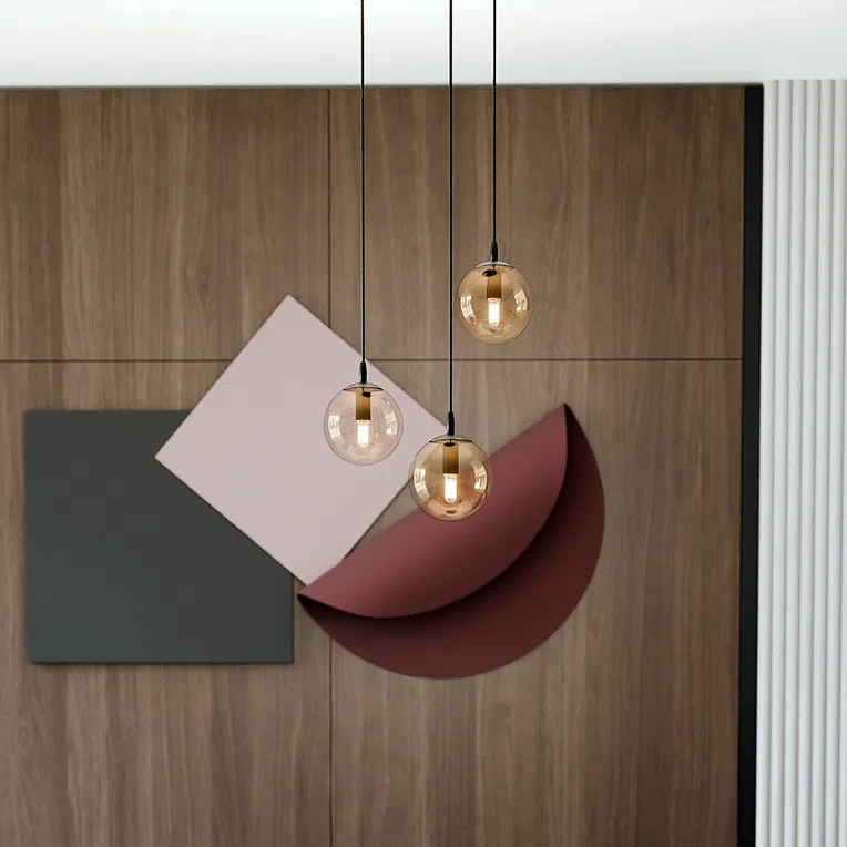 Lampa Wisząca Cosmo 3 Bl Premium 713/3Prem 3Xe14 miodowa