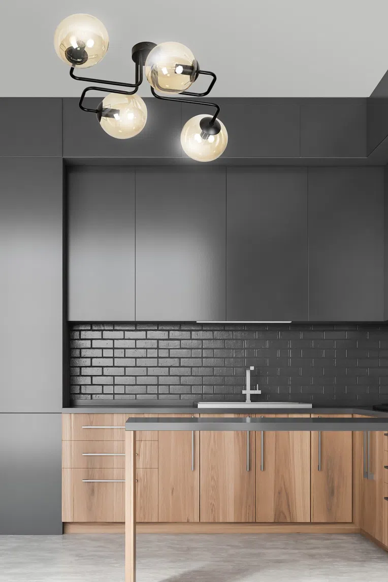 Lampa Sufitowa Brendi 4 Bl833/4 4Xe14 miodowa