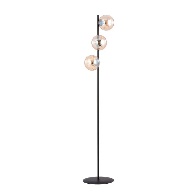 Lampa podłogowa rossi lp3 miodowy 5881 czarny