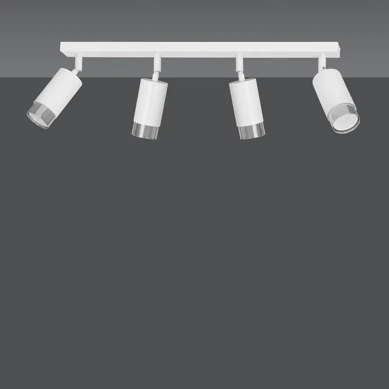 Lampa Sufitowa Hiro 4962/4 4Xgu10 biała/chrom