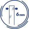 Bezpieczne szkło o grubości 6mm