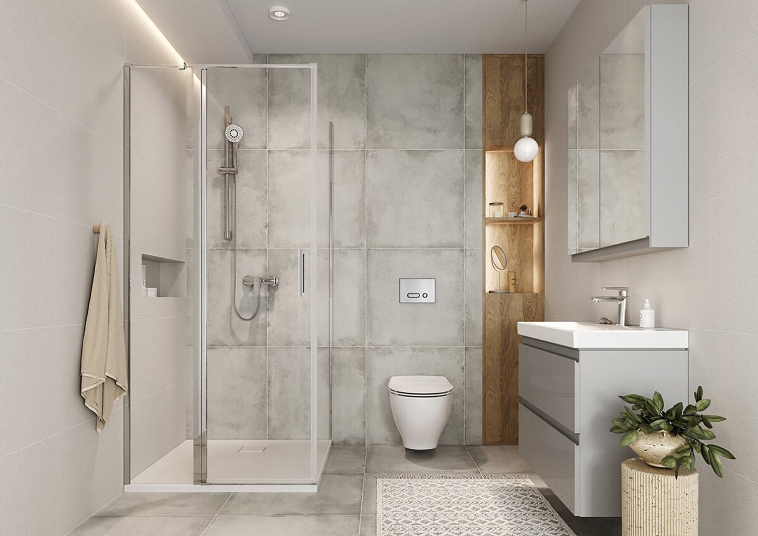 Aranżacja Cersanit Moduo