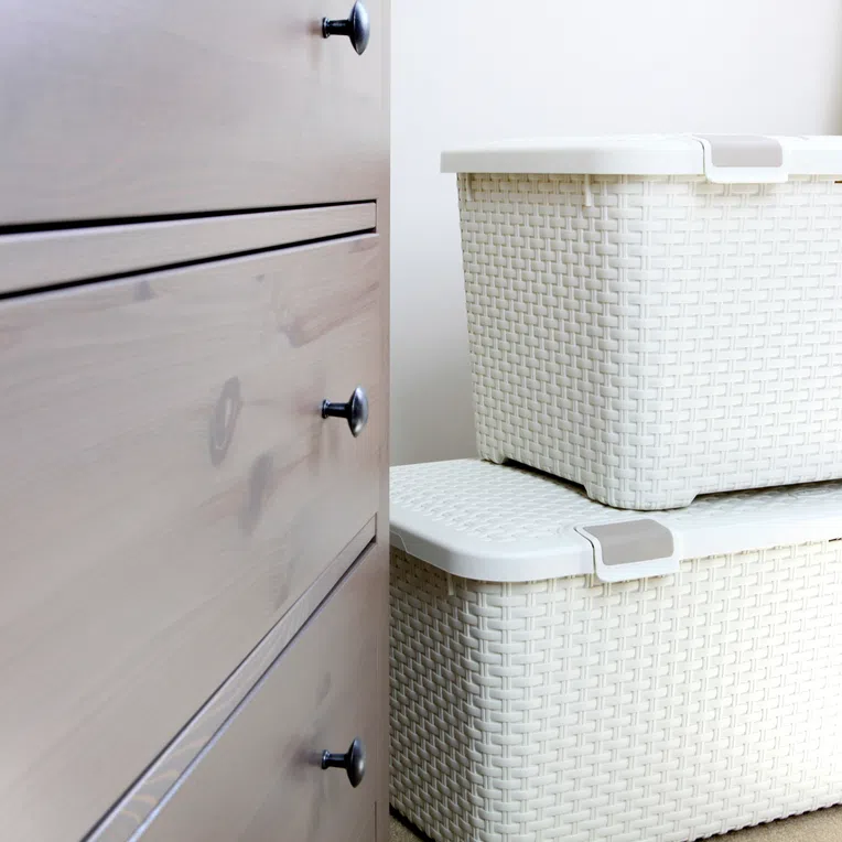 Pojemnik STYLE do przechowywania beżowy 43 l