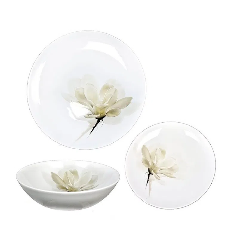 Serwis obiadowy MAGNOLIA porcelanowy 18 el.