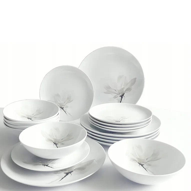 Serwis obiadowy MAGNOLIA porcelanowy 18 el.