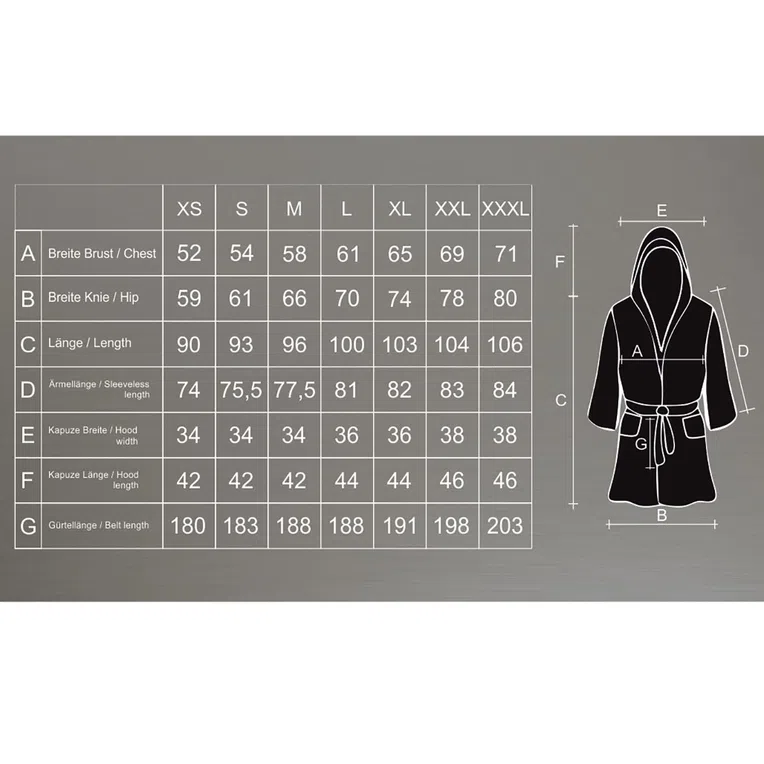 Szlafrok ROBBY z kapturem beżowy M