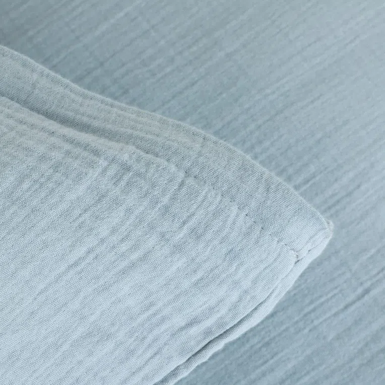 Komplet pościeli muślinowej MUSLIN zielona 140 g/m2 160x200 cm