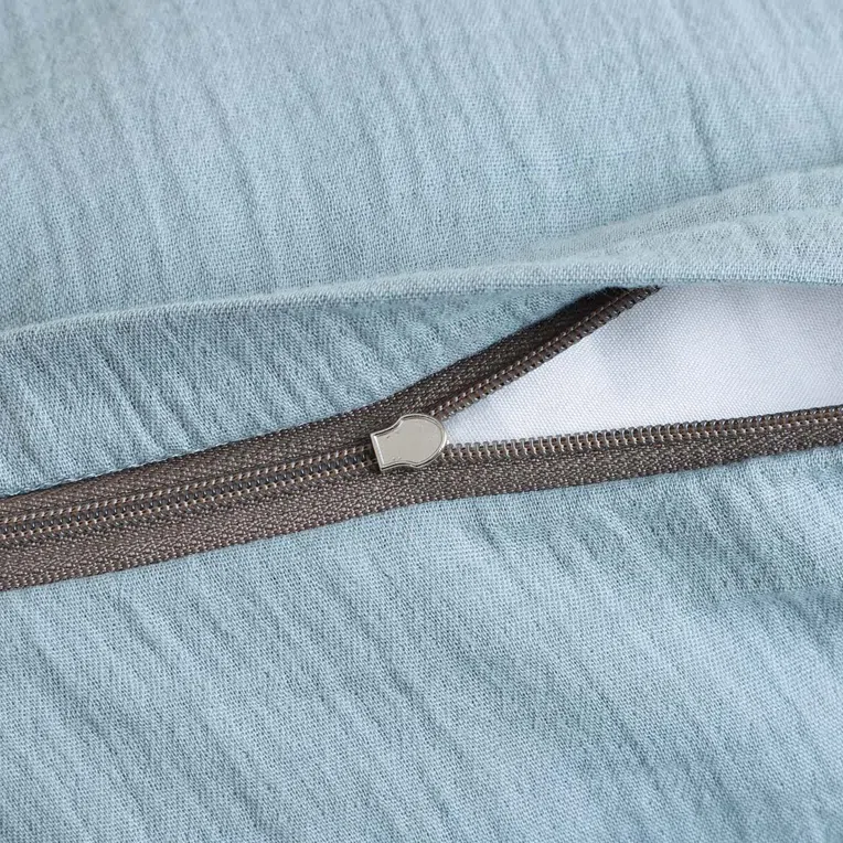 Komplet pościeli muślinowej MUSLIN zielona 140 g/m2 160x200 cm