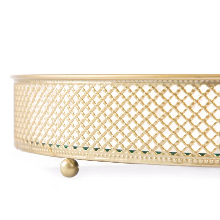 Taca MATIR z lustrem złota 26x5 cm