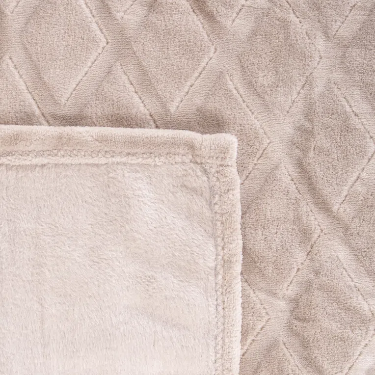 Koc ROSS we wzory beżowy 150x200 cm