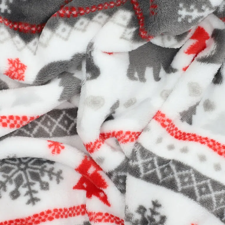 Koc NOEL we wzór świąteczny 150x200 cm