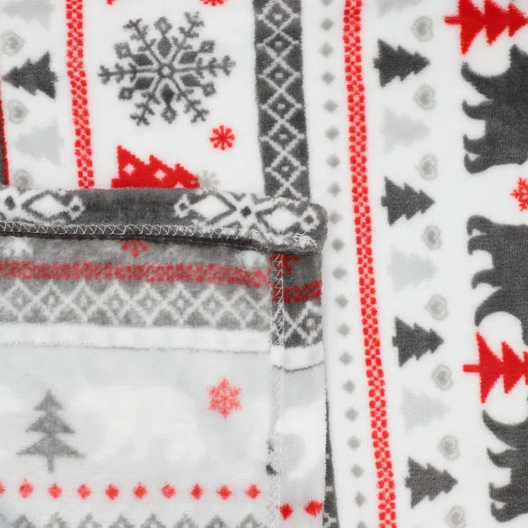 Koc NOEL we wzór świąteczny 150x200 cm