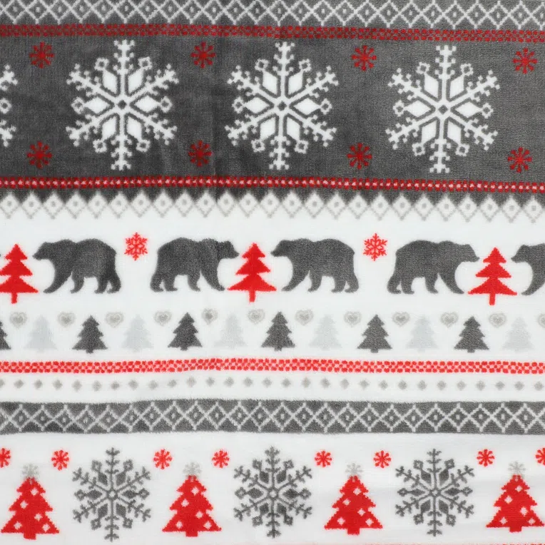 Koc NOEL we wzór świąteczny 150x200 cm