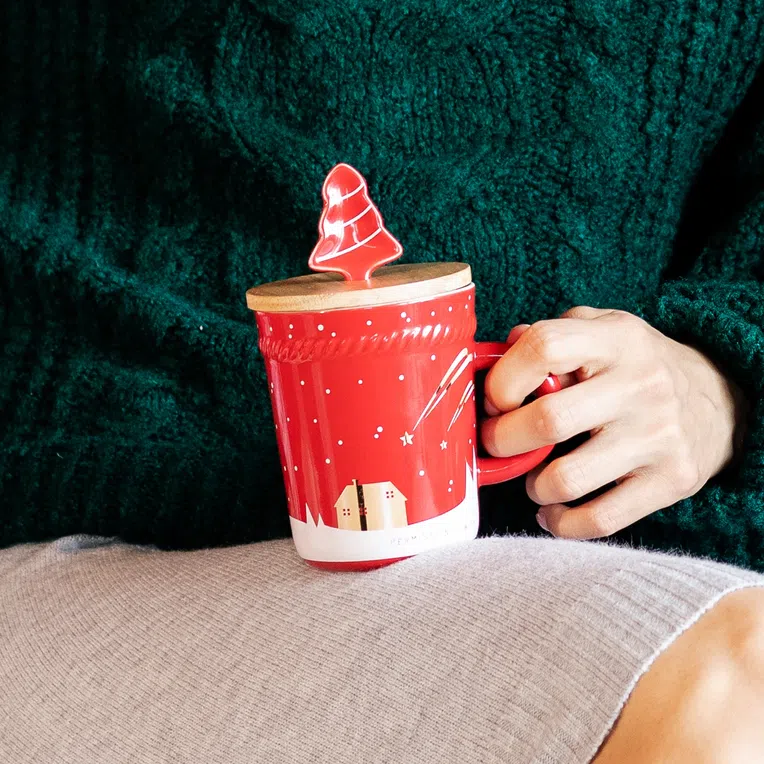 Kubek TREE TIME czerwony 0,28 l