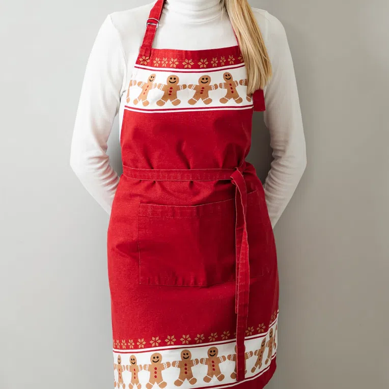 Fartuch kuchenny czerwony BISCOTTO 60x80 cm XM22 944752