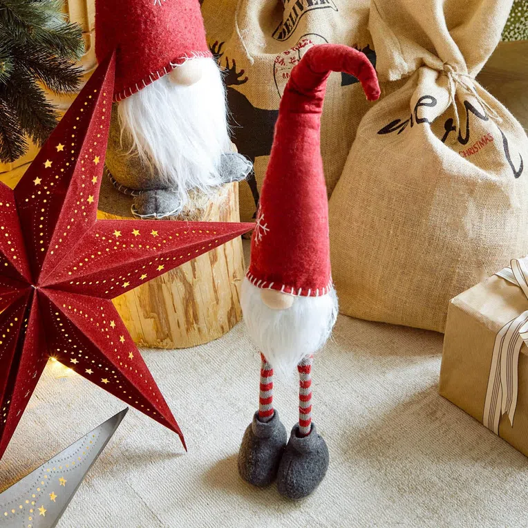 Skrzat NICK krasnal czerwony z teleskopowymi nogami 73 cm